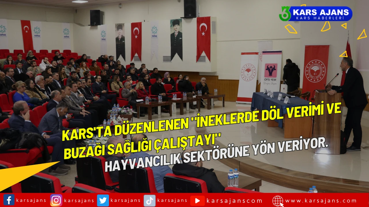 Kars'ta düzenlenen "İneklerde Döl Verimi ve Buzağı Sağlığı Çalıştayı" hayvancılık sektörüne yön veriyor.