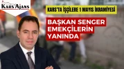 Kars'ta İşçilere 1 Mayıs İkramiyesi: Başkan Senger Emekçilerin Yanında