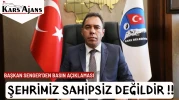 Başkan Senger : Eleştirilere cevap verdi Kars Sahipsiz Değildir.